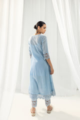 Mahjabeen Blue Kurta